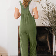 Knit Button Sling Jumpsuit