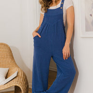 Knit Button Sling Jumpsuit