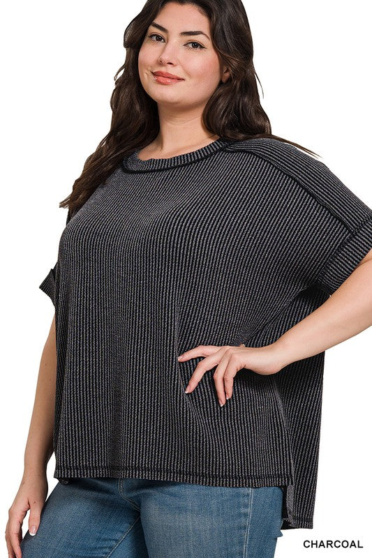 Curvy Ribbed Tee