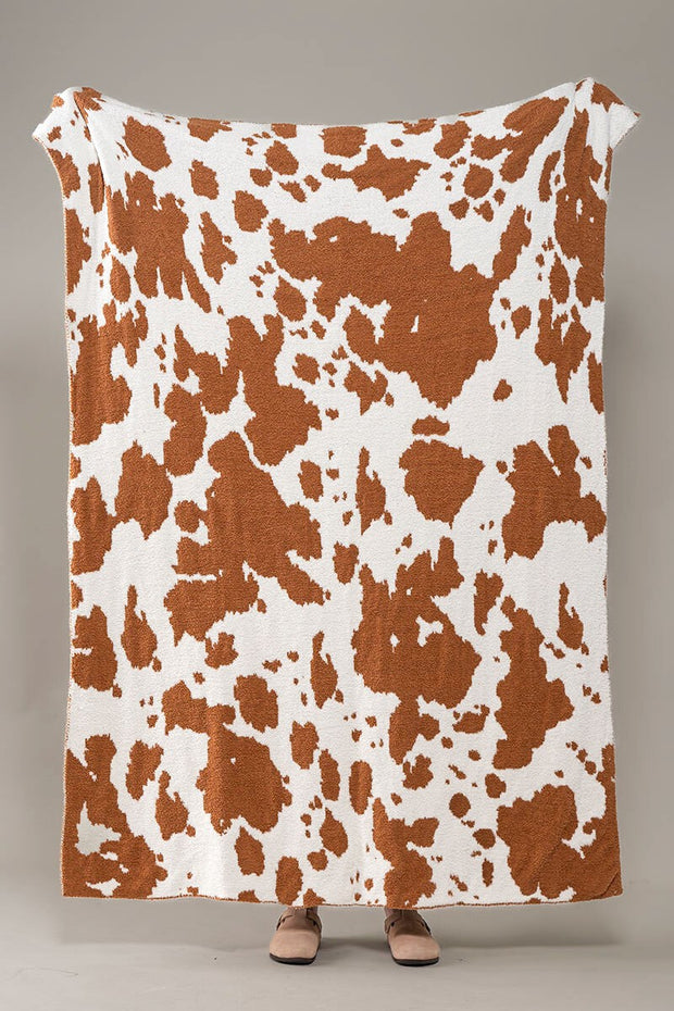 Cow Print Luxe Blanket